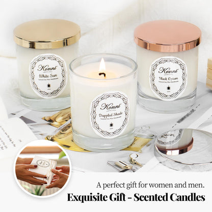KONNI Scented Candles – 7.4oz Jar Soy Wax Candle, Aromatherapy, 40H Burn Time, Dappled Shade Gift
