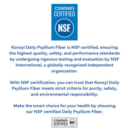 Konsyl Daily Psyllium Fiber Powder – 90 Servings (540g) | All-Natural Psyllium Husk