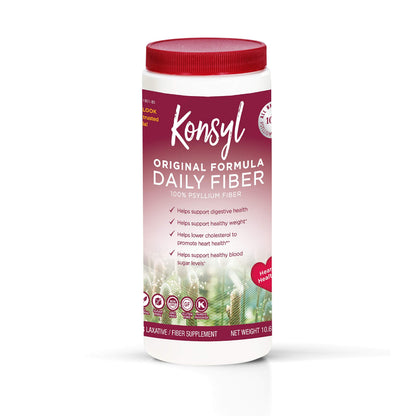 KONSYL PHARMACEUTICALS Original Formula 100% Psyllium Fiber – 10.6 oz Powder