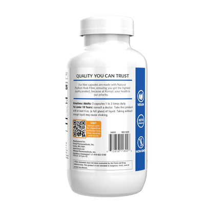 Konsyl Psyllium Fiber Capsules – Digestive Health & Weight Support (500 Count)