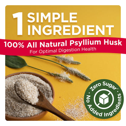 Konsyl Daily Psyllium Fiber Powder – 90 Servings (540g) | All-Natural Psyllium Husk