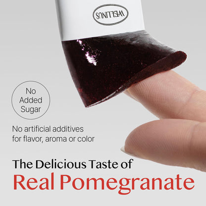 Korean Marine Collagen Jelly Sticks – Pomegranate Flavor, Sugar-Free Travel Packs for Hair & Nails