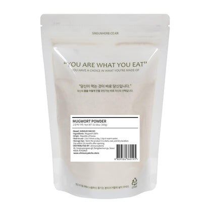 Korean Mugwort Powder 10.6 oz (300 g) | Fresh Boehmeria Herb, 쑥가루