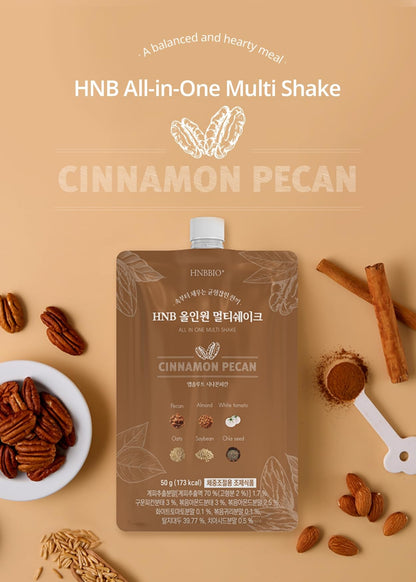 Korean Food All-In-One Multi Shake Cinnamon Pecan | 7 Packs (50g Each)