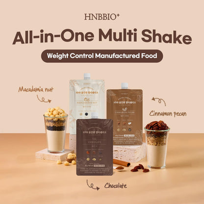 Korean Food All-In-One Multi Shake Cinnamon Pecan | 7 Packs (50g Each)