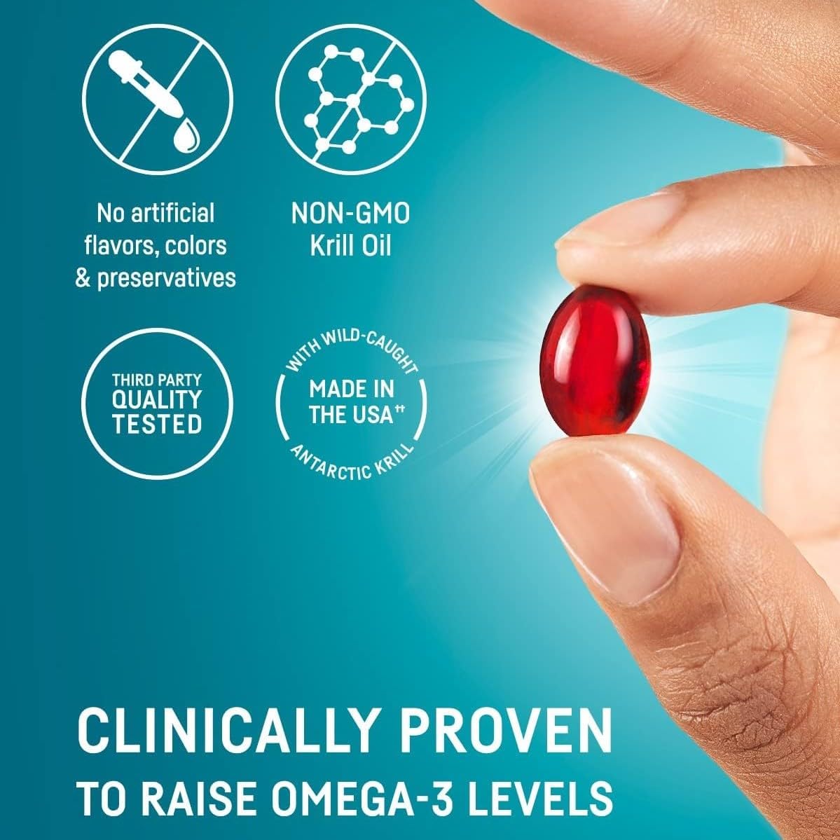 Kori Krill Oil Omega-3 – Superior Absorption (600 mg), EPA & DHA, 60 Softgels