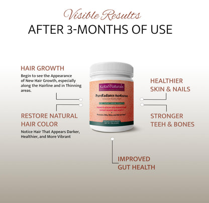 KotaiNNaturals PureRadiance Hair Revive Powder - Hair Growth & Collagen Support