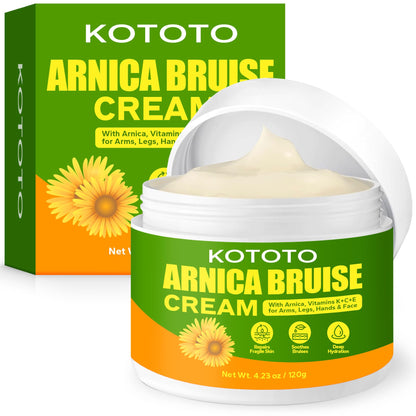 Kototo Arnica Gel for Bruising (4.2 Oz), Fast Relief for Bruises, Swelling & Discomfort, Natural Arnica Bruise Cream with Vitamin K & Herbal Extracts, Soothing Gel for Muscle & Joint