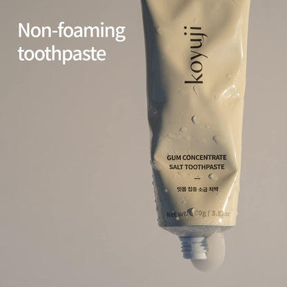 Koyuji Toothpaste - Natural, Fluoride Free, SLS Free, Foamless, Vegan Gum Health (4.23 Fl Oz Pack of 3) | Gum Care Salt