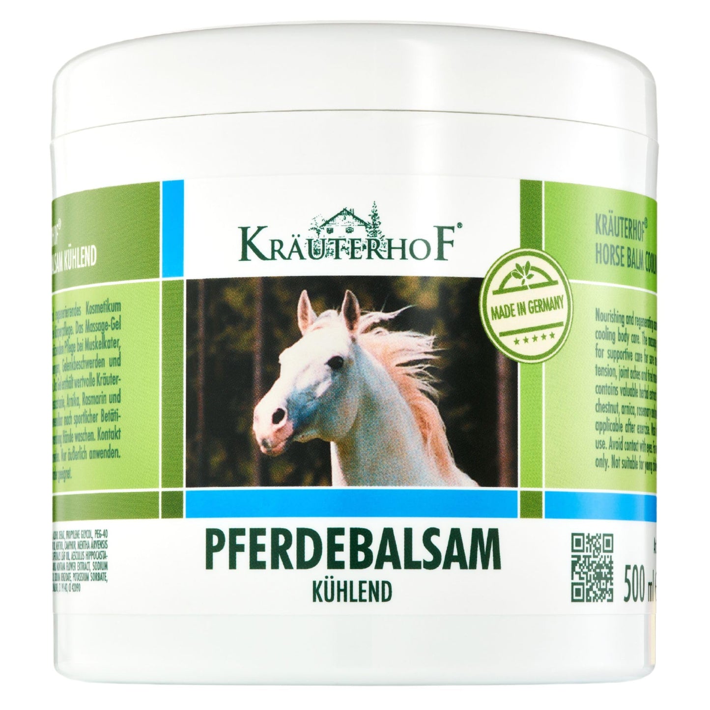 Kräuterhof Horse Balm – Cooling Herbal Extracts (Chestnut, Arnica, Rosemary, Mint) 500 ml