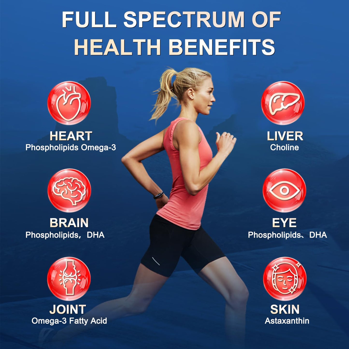 Krill Oil 1200 mg Omega-3 | High-Absorption EPA/DHA + Astaxanthin (60 Servings)