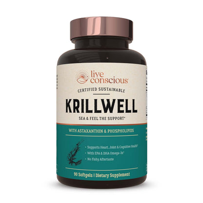 Live Conscious KrillWell: Sustainable Krill Oil for Joint & Cognitive Support