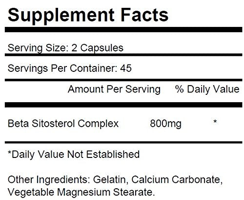 KRK Supplements Beta Sitosterol 800mg - 90 Capsules Prostate Support