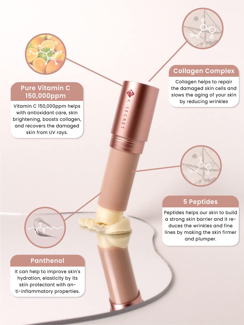 KSECRET Collagen Vita Secret Multi Balm 11g | Korean Skincare | Anti-Wrinkles & Brightening with Vitamin C