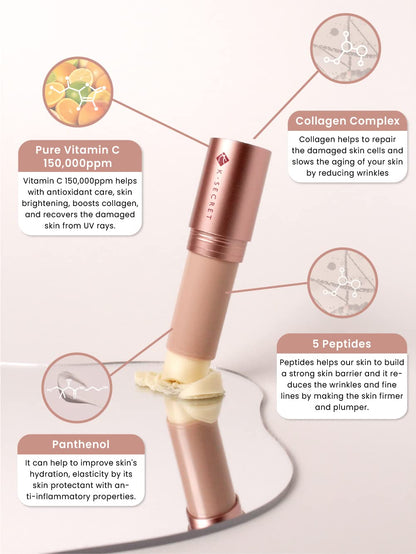 KSECRET Collagen Vita Secret Multi Balm 11g | Korean Skincare | Anti-Wrinkles & Brightening with Vitamin C