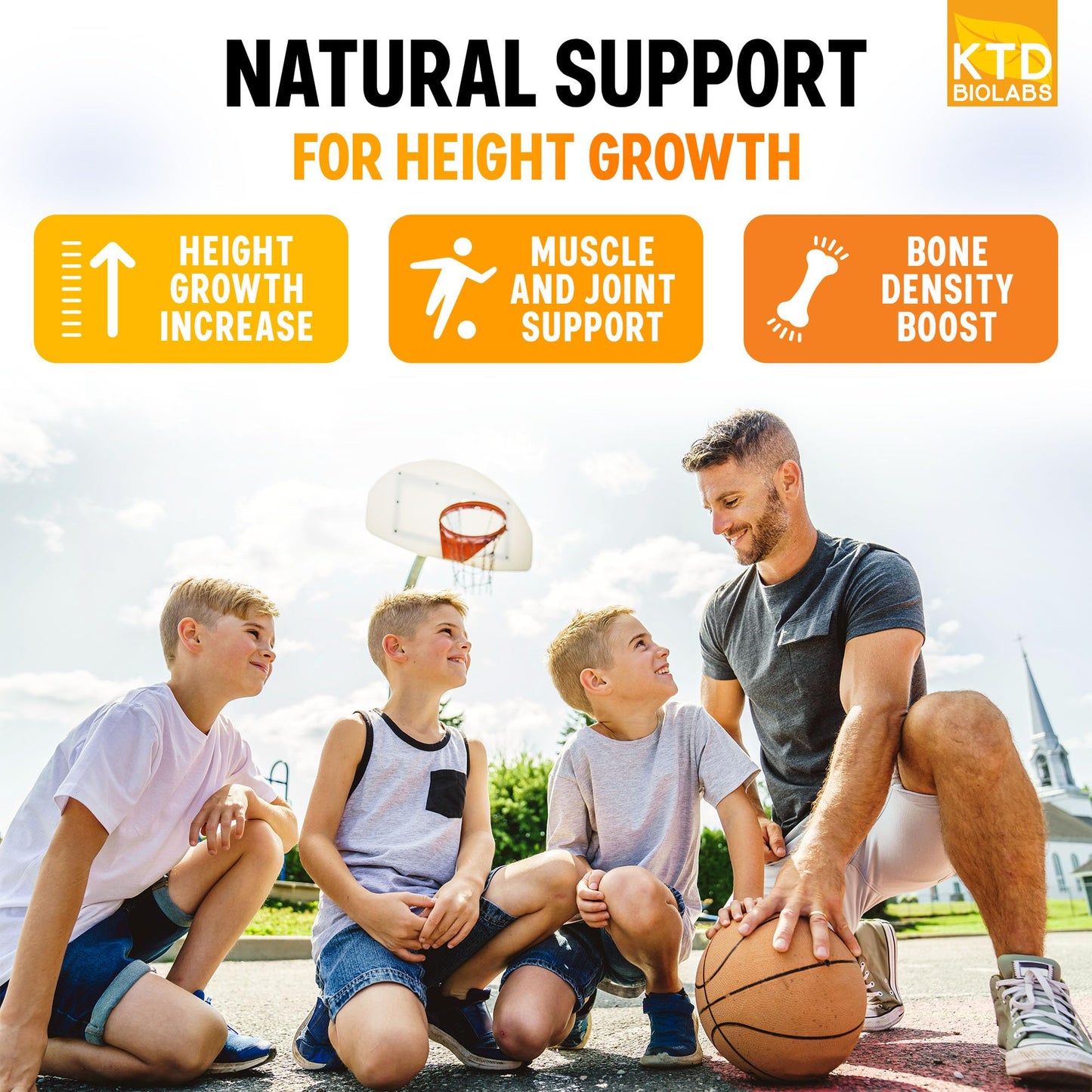 KTD BIOLABS Height Growth Maximizer – Made in USA | Natural Height Pills