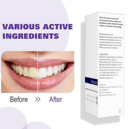 Ktintar Purple Toothpaste for Teeth Whitening – Colour Corrector, Stain Removal, 1 Fl Oz