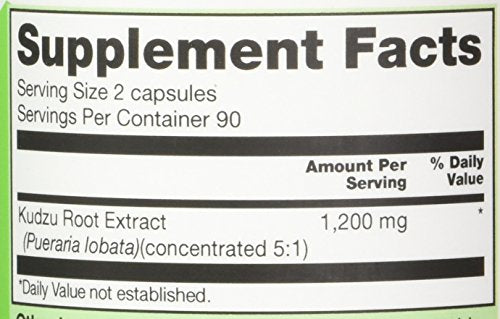 Vitacost Kudzu Root Extract 1200 mg per Serving - 180 Capsules
