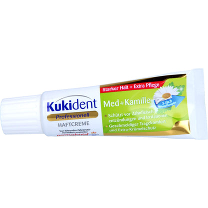 Kukident Extra Strong Denture Adhesive Cream with Camomile Extract 1.41 oz