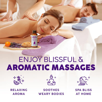 KUKKA Aromatherapy Massage Oil – Massage Therapy & Sore Muscles | 3.4 Fl Oz