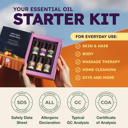 KUKKA Essential Oils Set | Premium Diffuser Oils for Aromatherapy & DIY