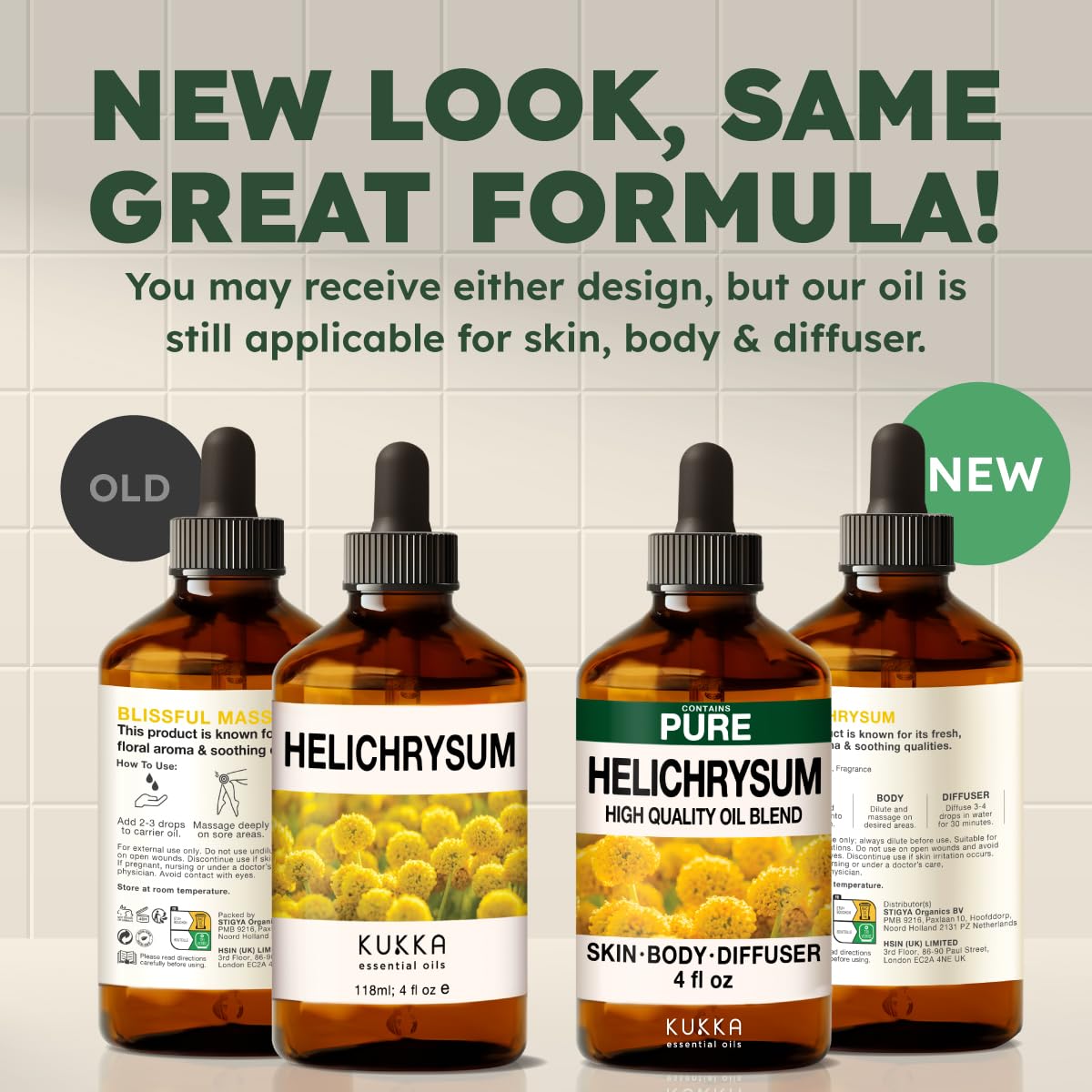 KUKKA Helichrysum Essential Oil 4oz – Hair & Skin Care, Diffuser & DIY Soap