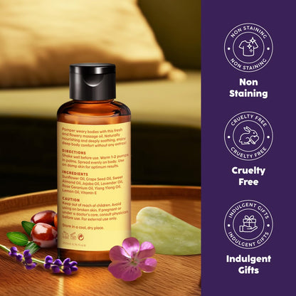 KUKKA Relax Massage Oil – 3.4 Fl Oz | Non-Greasy for Deep Relaxation, Massage Therapy