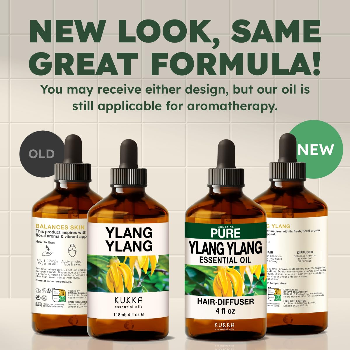 KUKKA Ylang-Ylang Essential Oils – 4 Fl Oz | Hair, Skin, Diffuser, Aromatherapy & DIY Soap Making
