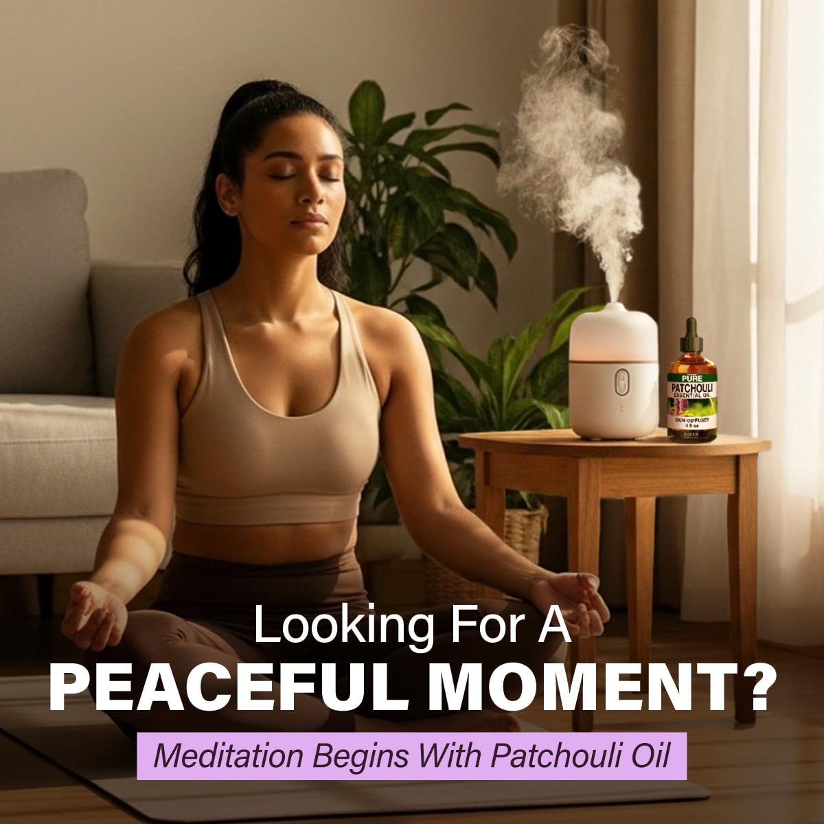 KUKKA Patchouli Essential Oil - 4 Oz | Diffuser, Aromatherapy, Skin & Hair Care, DIY Soap Making