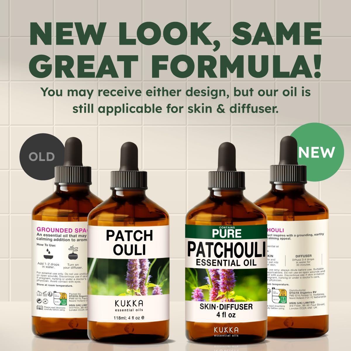 KUKKA Patchouli Essential Oil - 4 Oz | Diffuser, Aromatherapy, Skin & Hair Care, DIY Soap Making