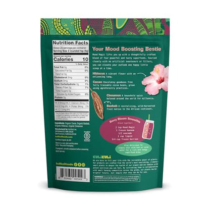 Kuli Kuli Mood Magic 6 oz Organic Uplifting Superfood Powder | Maca, Baobab, Hibiscus & Cinnamon