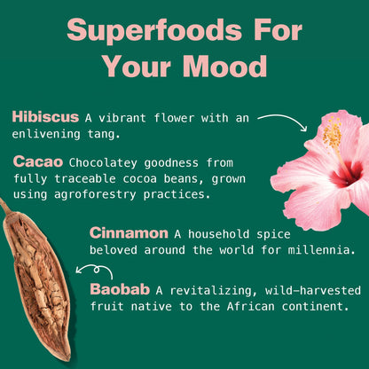 Kuli Kuli Mood Magic 6 oz Organic Uplifting Superfood Powder | Maca, Baobab, Hibiscus & Cinnamon