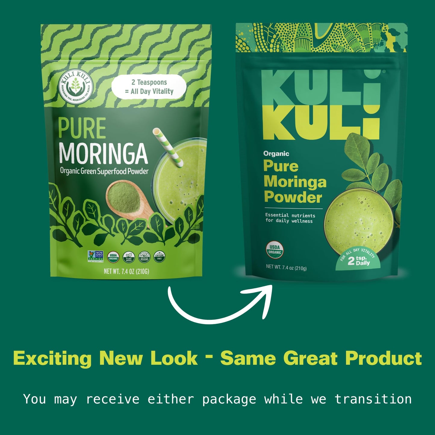Kuli Kuli Moringa Organic Leaf Powder – 100% Pure, USDA Organic & Non-GMO