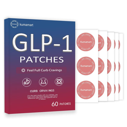 kumamart GLP-1 Patches – 60 Count, 12-Hour Hunger Support, Natural Plant-Based Ingredients