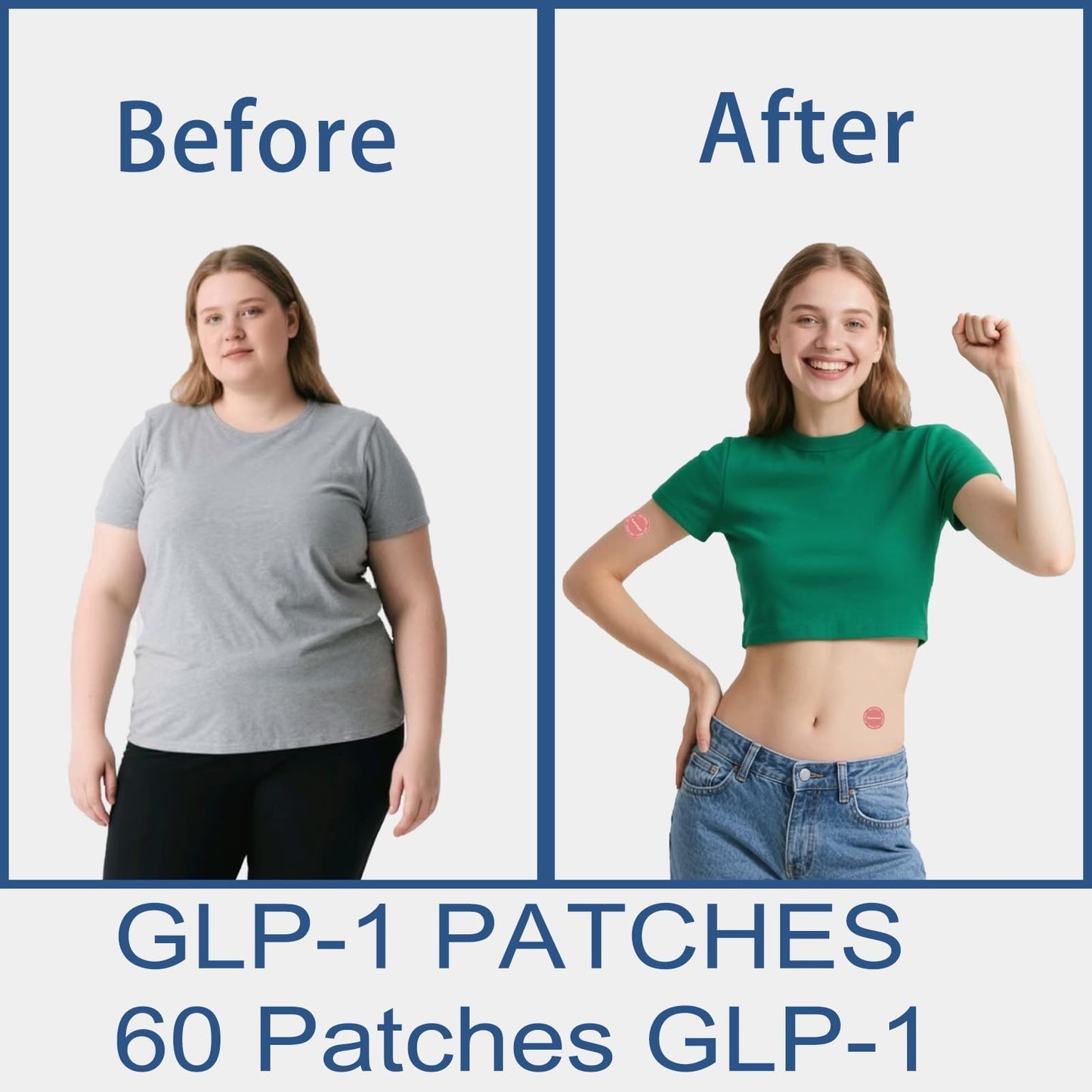 kumamart GLP-1 Patches – 60 Count, 12-Hour Hunger Support, Natural Plant-Based Ingredients