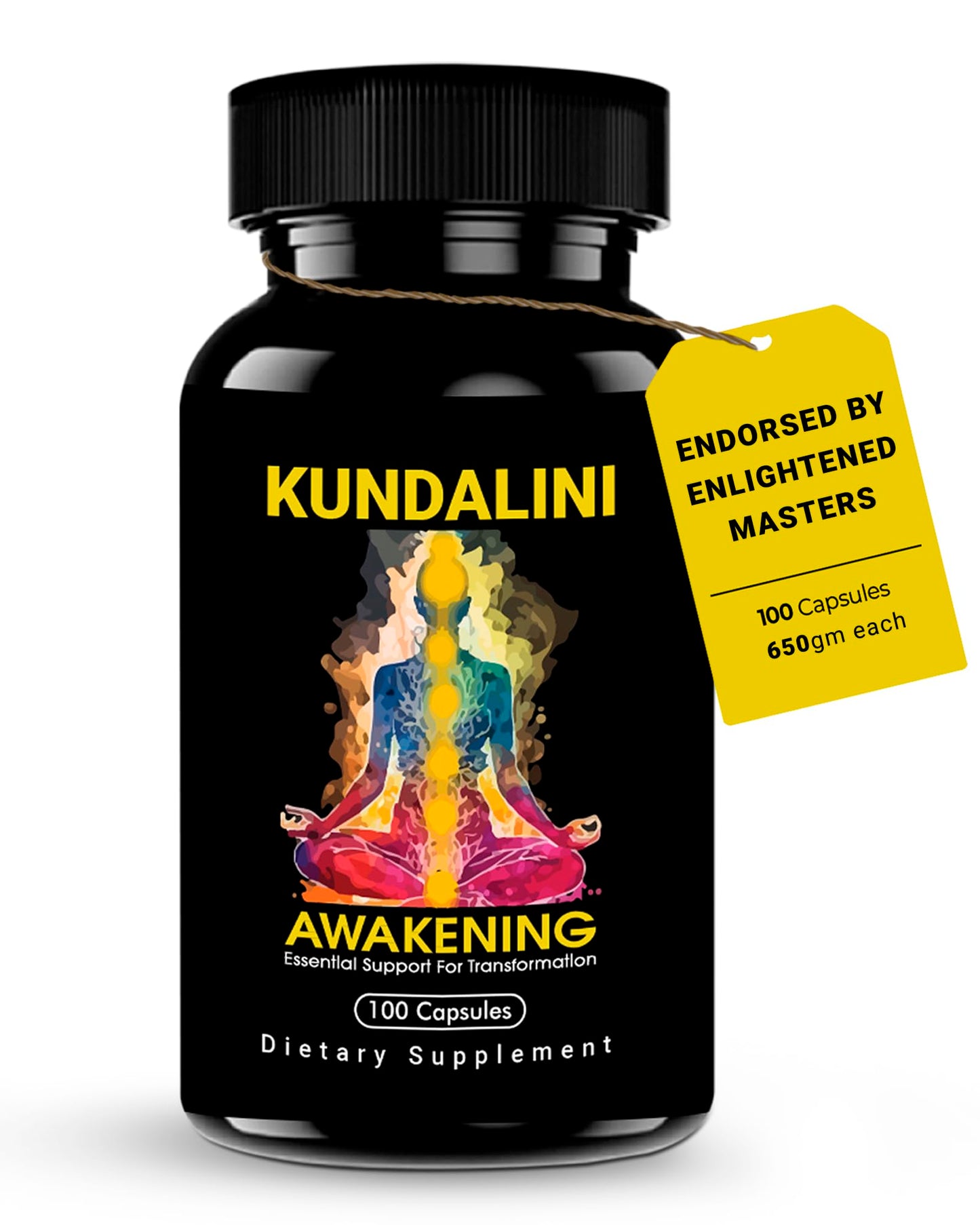Kundalini Awakening Herbal Supplement – Ayurvedic Blend with Ashwagandha, Bacopa, Tulsi and Haritaki