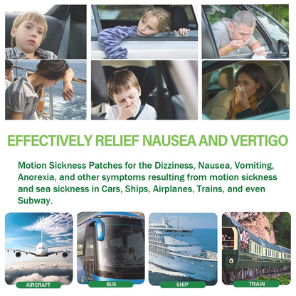 KUNHAOH Motion Sickness Patches (2026 New) - Non-Drowsy, 24 Count