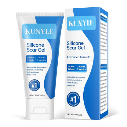 Kunyle Silicone Scar Gel – Advanced Scar Care for Surgical Scars, Keloids, and Stretch Marks | 2.11oz (60g)