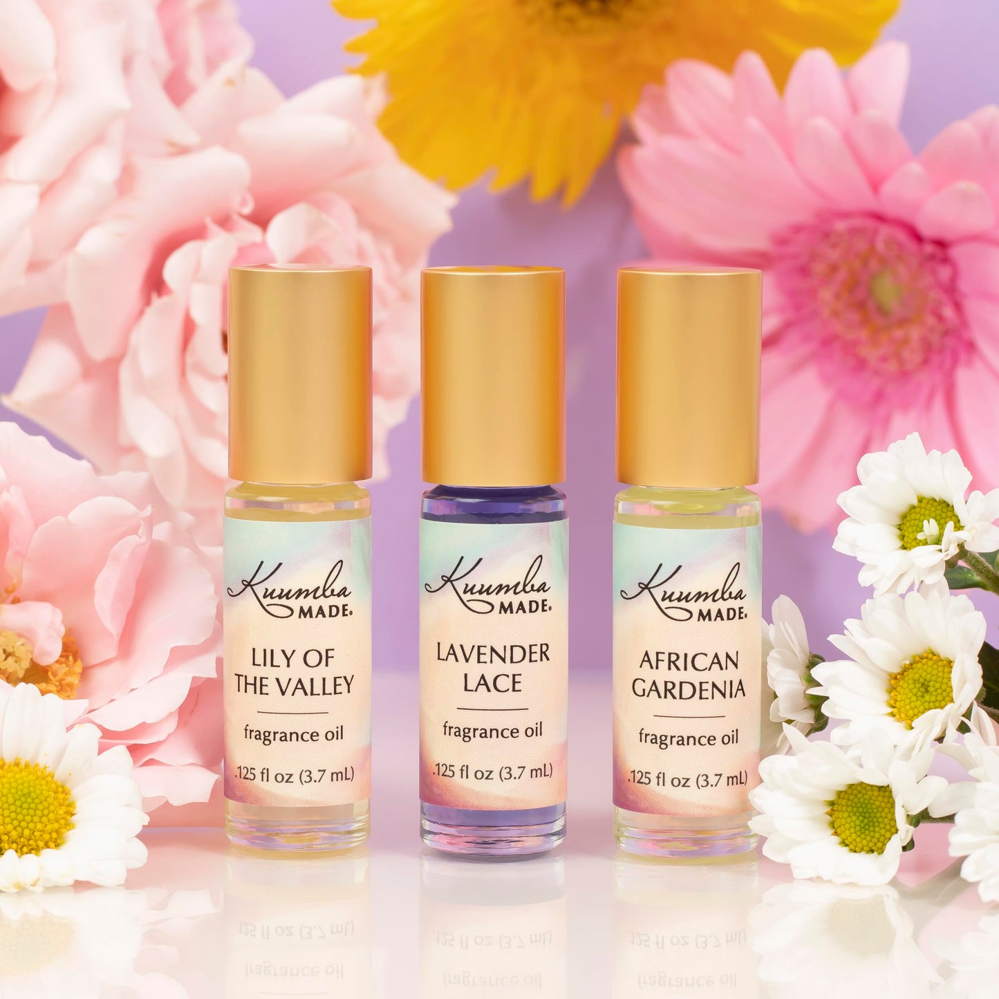 Kuumba Made Lavender Lace Fragrance Oil Roll-On 0.13 fl oz (3.7ml) | Rollerball Perfume | Alcohol Free