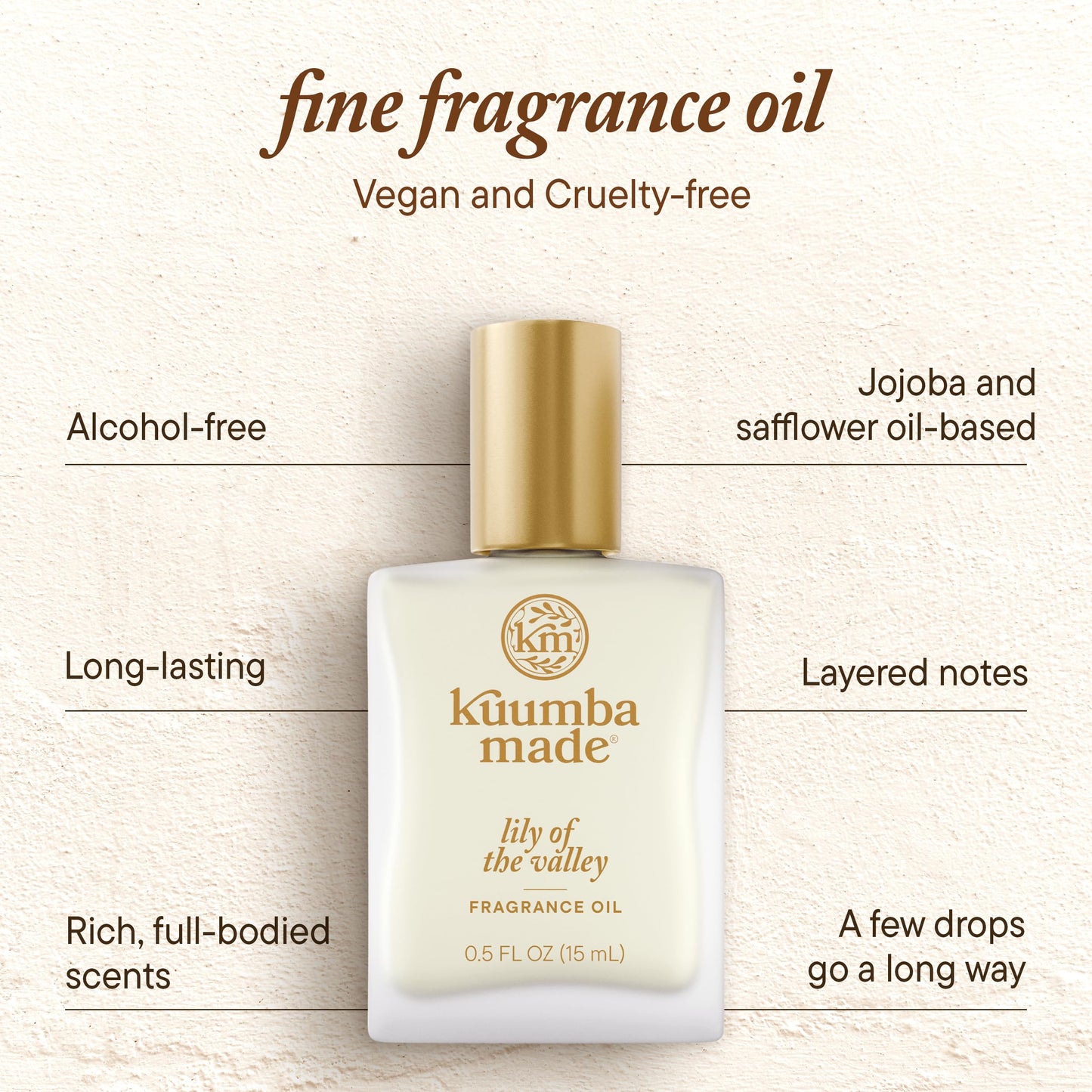 Kuumba Made Lily Of The Valley Fragrance Oil 0.5 fl oz (15ml) | Alcohol Free
