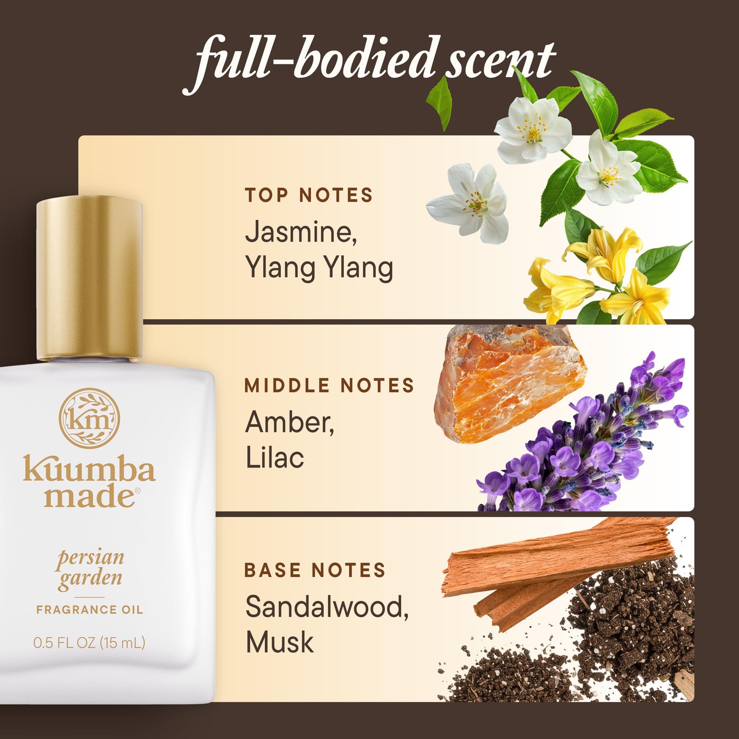 Kuumba Made Persian Garden Fragrance Oil 0.5 fl oz (15 ml) | Alcohol-Free | Cruelty-Free