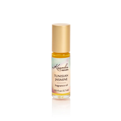Kuumba Made Tunisian Jasmine Fragrance Oil Roll-On 0.13 fl oz (3.7 ml) - Alcohol-Free Rollerball Perfume