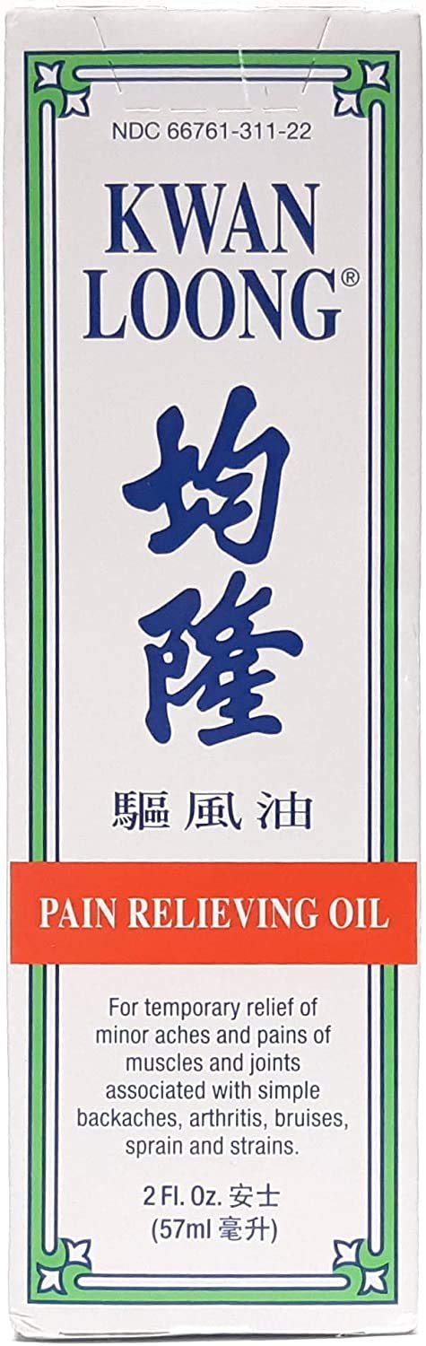 Kwan Loong Medicated Massage Oil 2oz – Menthol Pain Relief for Arthritis