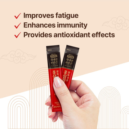 KWANGDONG Premium Korean Red Ginseng – 6-Year Grown, 30 Daily Packs