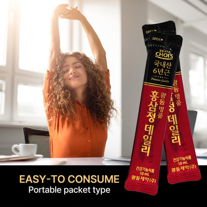 KWANGDONG Premium Korean Red Ginseng – 6-Year Grown, 30 Daily Packs