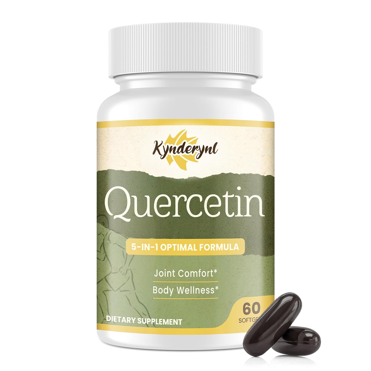 Kynderynl Quercetin 1000mg Softgels – Joint Health & Antioxidant Boost (60 Vegan)