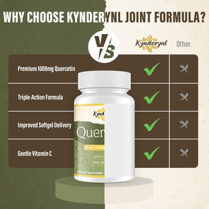 Kynderynl Quercetin 1000mg Softgels – Joint Health & Antioxidant Boost (60 Vegan)