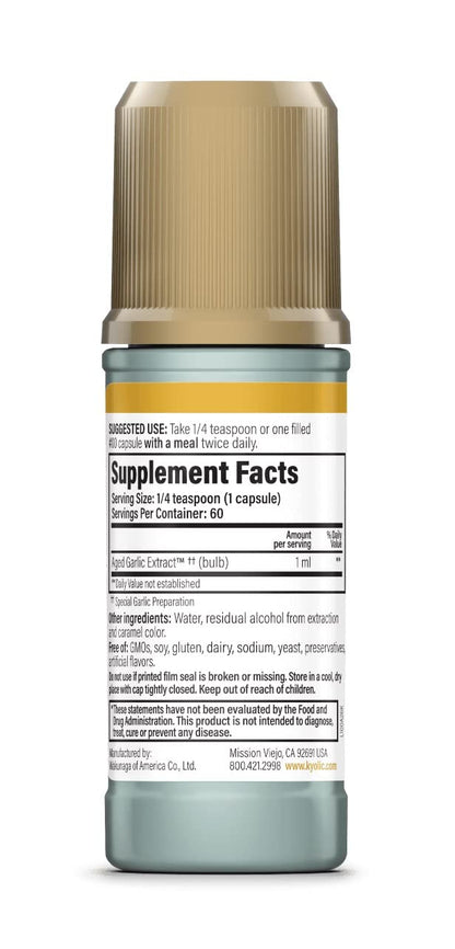 Kyolic Aged Garlic Extract Cardiovascular – Odorless, Organic Garlic