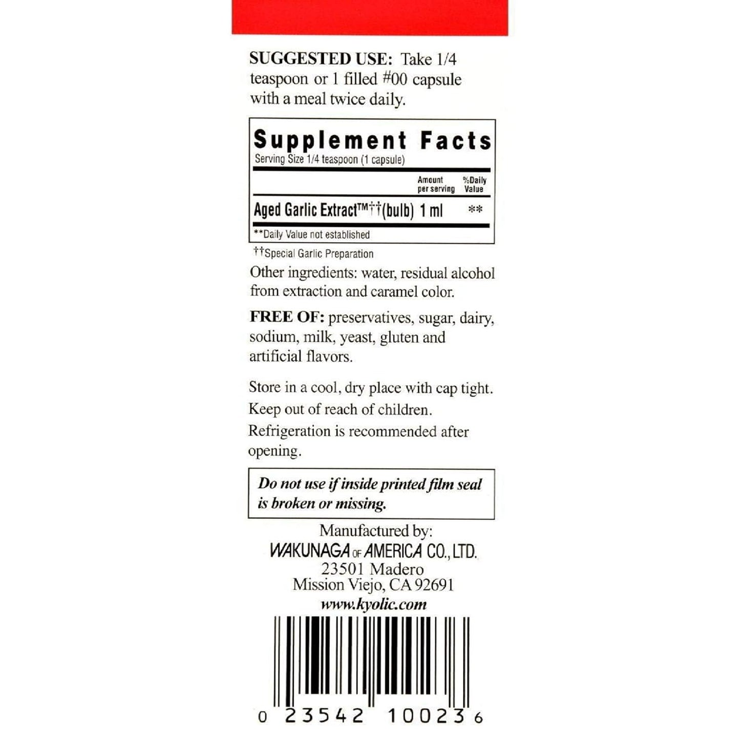 Kyolic Aged Garlic Extract Cardiovascular - Organic Odorless Garlic Supplement