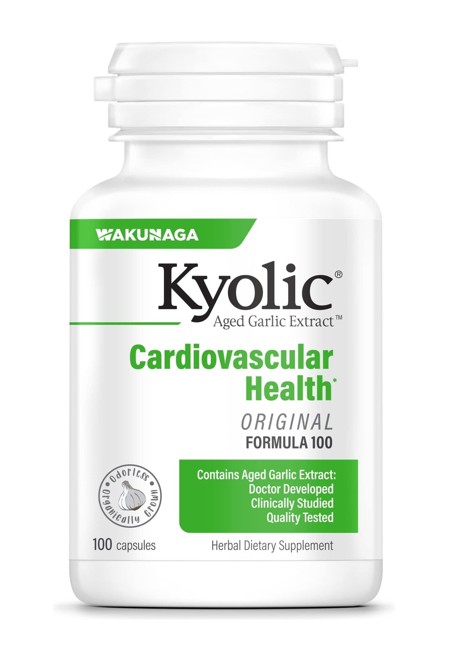 Kyolic Aged Garlic Extract Formula 100 – Cardiovascular Health, 100 Capsules
